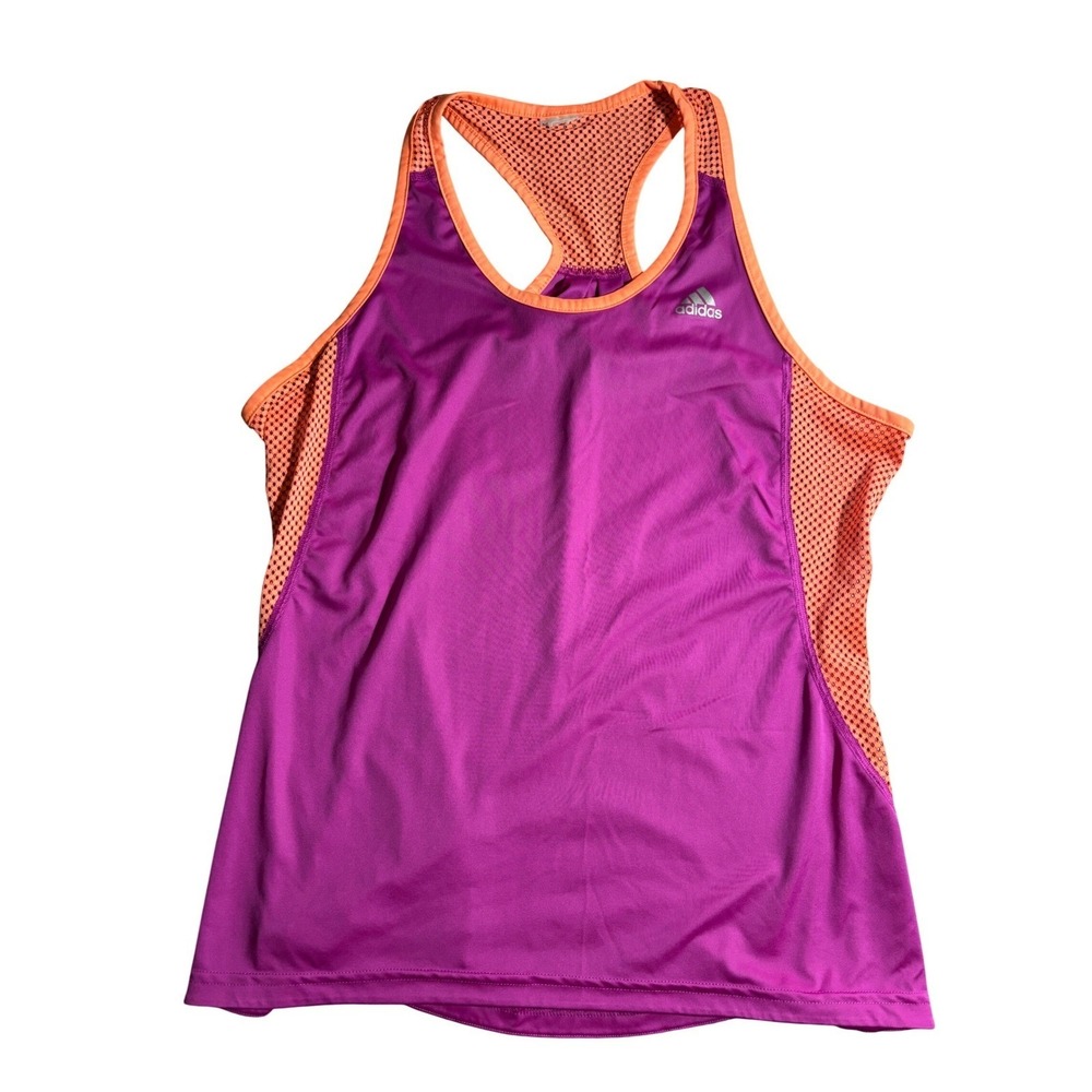Adidas Womens M/L Climalite Womens Racerback‎ Tank Top Mesh Running Workout Gym